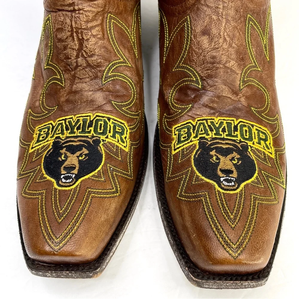 GAMEDAY BOOTS Baylor University Bears NEW Embroidered Cowboy Boots Size 10.5